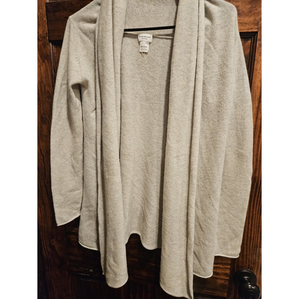 Club Monaco Cashmere Cardigan XS Small Shawl Collar Off White Sweater 491631930